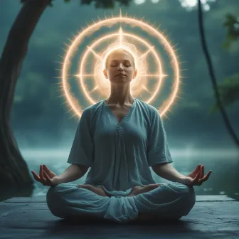 27-year-old woman surrounded by energy waves symbolizing psychic powers and hidden abilities